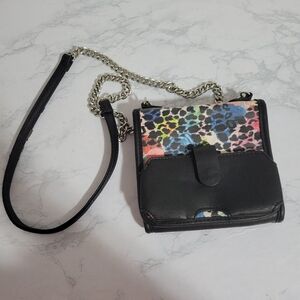 Like Dreams Colorful Leopard Print Women's Bag Front Cellphone Compartment